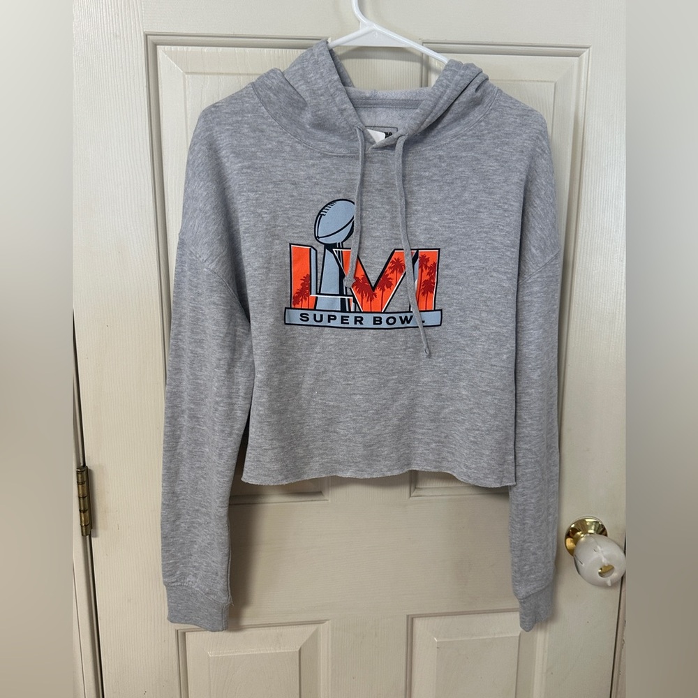 LA Rams Super Bowl LVI (56) Cropped Hoodie